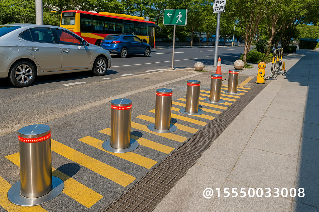 高速公路遙控折疊升降柱